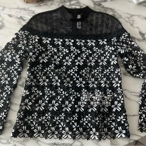 Self Portrait Mixed Floral Top.